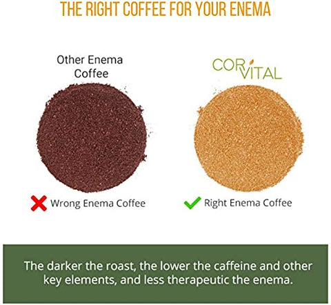 Cor-Vital - Café Orgânico para Enema – 454g – Desintoxicação do Fígado – Terapia Aprovada por Gerson