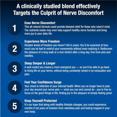 Generic - Nerve Shield Pro – Fórmula Avançada para Saúde dos Nervos com Ácido Alfa Lipóico, Cogumelo do Leão e 10 Ingredientes Essenciais para Alívio e Suporte Abrangente de Longo Prazo – 1 Pacote