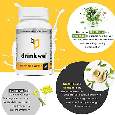 drinkwel - Drinkwel para Ressacas, Suporte ao Fígado – Potencialize sua recuperação!