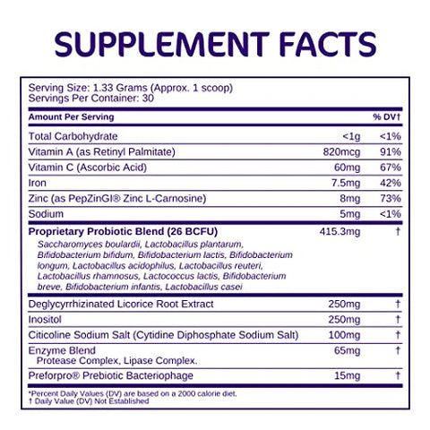 Aspire Nutrition - Bio-Heal Pro Plus – Pó Probiótico 6 em 1 para Mulheres, Homens e Crianças | Saúde e Bem-Estar