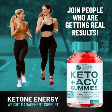 Indelo - (3 Pacotes) Gomas Keto Genesis ACV – Gomas Avançadas de Cetogênese para Gerenciamento de Peso – Gomas de Vinagre de Maçã ACV Genesis Keto – Suplemento Dietético de Gomas – Avaliações (180…)