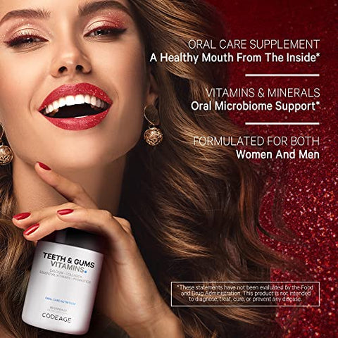 Teeth: Clareador Dental Natural – Branqueamento de Dentes Eficaz – Fórmula Avançada – 60 Cápsulas - Codeage