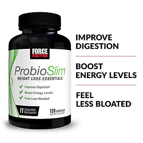 ProbioSlim Gomas de Vinagre de Maçã com Probióticos LactoSpore, 120 Unidades – 100% Natural e Eficaz - Force Factor