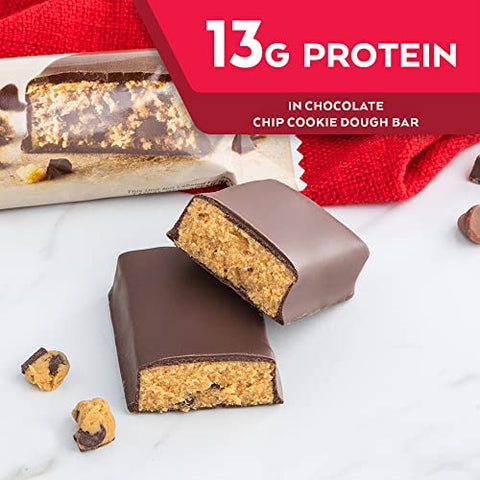 Barra de Proteína de Massa de Biscoito com Gotas de Chocolate, Alto Teor de Fibras, 1g de Açúcar, 3g de Carboidratos Líquidos, Substituto de Refeição, 30 Unidades - Atkins