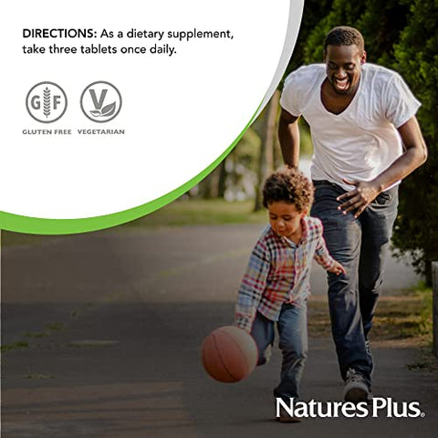 Source of Life Gold Multivitamínico – 90 Comprimidos – com Vitaminas D3, B12 – Melhor Marca de Produto - Natures Plus