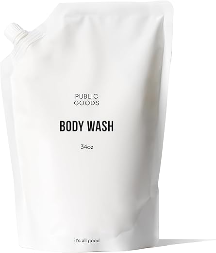 Sabonete Natural para Banho | Public Goods Body Wash para Homens e Mulheres | 500ml