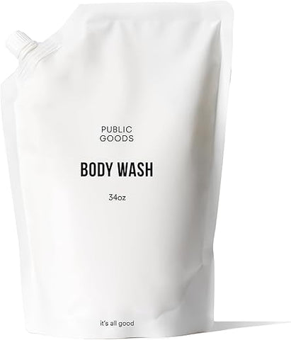 Sabonete Natural para Banho | Public Goods Body Wash para Homens e Mulheres | 500ml