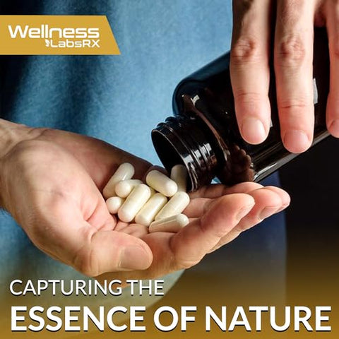 WELLNESS LABSRX - Shilajit Puro Himalaia Orgânico – 120 Cápsulas 15.000mg – Homens – Shilajit – Comprar Agora!