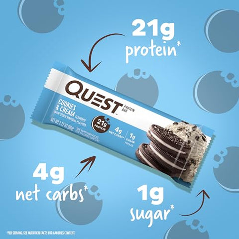 Pacote Favoritos Quest Nutrition, Massa de Biscoito com Gotas de Chocolate, 12 Unidades, 360g