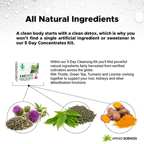 5 Day Concentrados Plus | Elimina Permanentemente Todas as Toxinas | Marca de Produto - Rescue Detox