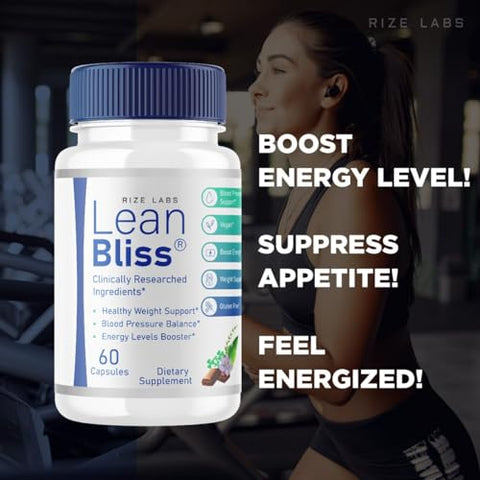 rize labs - Lean Bliss – Pílulas para Emagrecimento, Fórmula Queima de Gordura, Cápsulas Avançadas de Metabolismo LeanBliss para Gerenciamento Natural de Peso