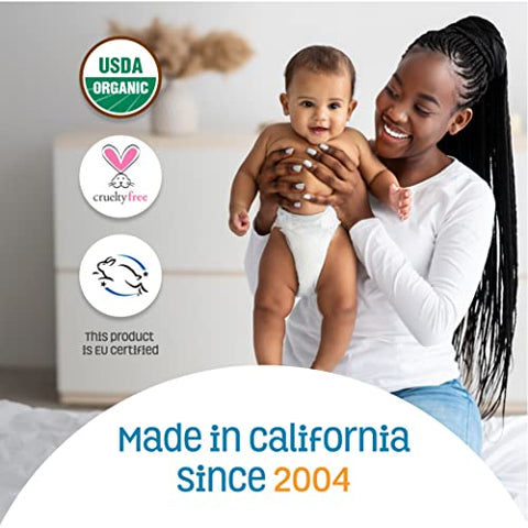 Nature's Baby Organics - Nature’s Baby Organics Pó de Bebê Orgânico Sem Milho/Talco, com Aloe Vera, Suave e Gentil, 100% Orgânico, Hipoalergênico, Sem Fragrância, 4g Cada, 2 Pacotes