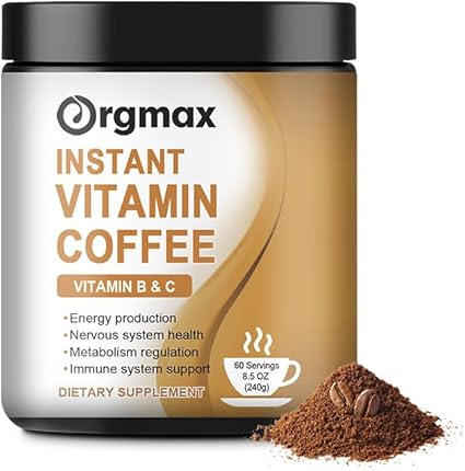 Generic - Café Instantâneo Super B Vitamin, Pó de Café com Alta Potência de Vitaminas B e C, Energia e Suporte ao Sistema Imunológico