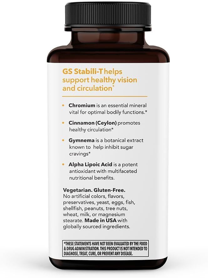 GS Stabili-T: Suporte para Açúcar no Sangue – Circulação Saudável – 60 cápsulas - LifeSeasons