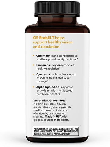 GS Stabili-T: Suporte para Açúcar no Sangue – Circulação Saudável – 60 cápsulas - LifeSeasons