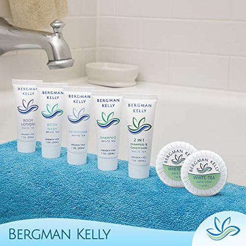 Sabonetes de Hotel (Chá Branco, 30g, 100 unid) – Mini Sabonetes Individuais, Luxo em Tamanho de Viagem, Amenidades em Barra, Ideais para Airbnb, Motel - BERGMAN KELLY