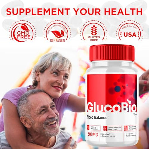 Vytax - Glucobio Blood Support – Cápsulas Glucobion 4 Fórmula Oficial – Ingredientes Naturais – Glucose-Bio Máxima Potência