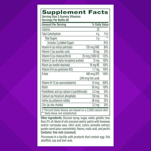 Men’s 50 Multivitamínico Diário em Gomas, 120 Unidades – Marca Vitafusion - Vitafusion