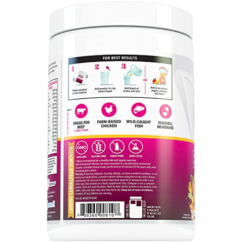 Vitauthority - Multi Colágeno Burn: Peptídeos de Proteína Hidrolisada Multi-Tipo com Ácido Hialurônico, Vitamina C, SOD B Dimpless, Colágeno Tipos I, II, III, V e X, com Cafeína