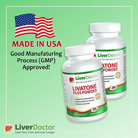 Livatone - Plus Powder – Pó para Limpeza e Desintoxicação do Fígado com Cardo de Leite e Antioxidantes (200g)