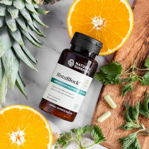 Nature's Sunshine - Nature’s Sunshine HistaBlock – 90 Cápsulas | Alívio Natural de Alergias | Marca Líder em Saúde