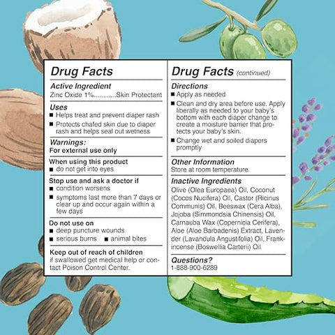 Pomada Alívio de Assaduras para Bebês, Creme para Assaduras de Bebês de 2 Meses, Bálsamo Calmante para Proteção da Pele Irritada, Lavanda Limpeza Nutritiva - Matys