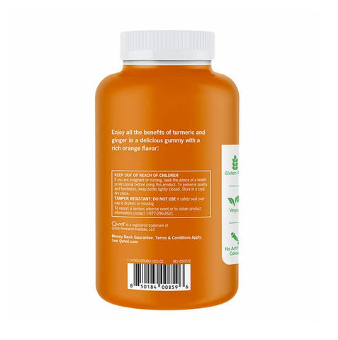 Generic - Qnol Gummies de Cúrcuma com Gengibre – 500mg de Cúrcuma – Saúde e Bem-Estar