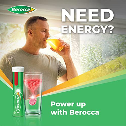 Performance 30 Comprimidos Efervescentes – Sabor Original de Frutas Vermelhas Versão Internacional Livre de Cafeína | Marca Berocca - Berocca