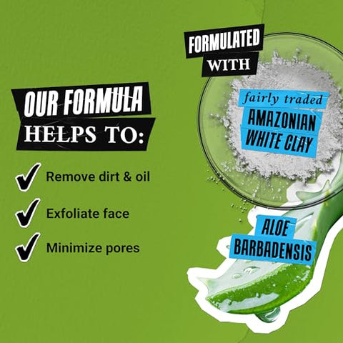 Kiehl’s Rare Earth Deep Pore Daily Cleanser – Limpeza Diária Suave e Esfoliante para Pele Oleosa, Detoxifica – 100g