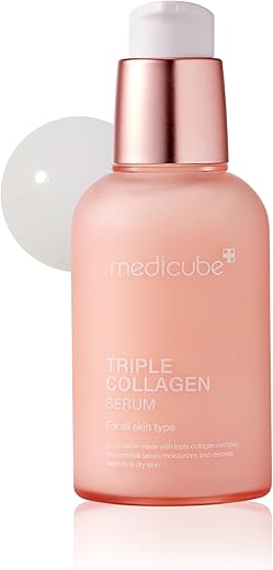 Triple Collagen Serum 55ml – Nutra a pele opaca com Complexo Triplo de Colágeno – Um sérum leve com Niacinamida e Ácido Hialurônico – Cuidados com a pele coreanos - Medicube