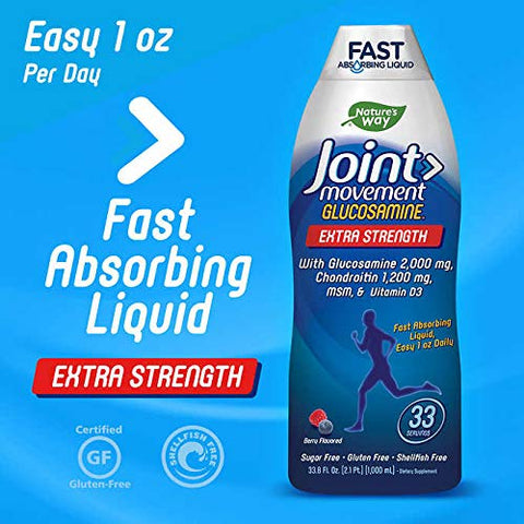 Basgim - Natures Way – Glucosamina 2000 mg com Condroitina 1200 mg 2 Pacotes de 1000 ml Cada – Conjunto Exclusivo com Chaveiro Apito
