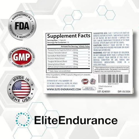 EliteEndurance - Maximize Stamina, Energy and Endurance – Produto de Alta Performance Made in USA | 100% Natural e Eficaz
