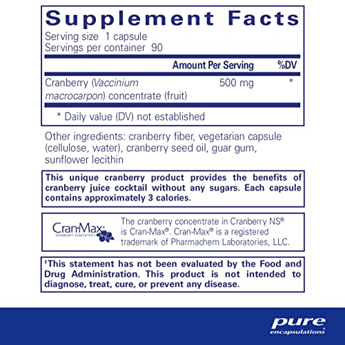 Cranberry NS | Suporte à Saúde do Trato Urinário | 90 Cápsulas - Pure Encapsulations