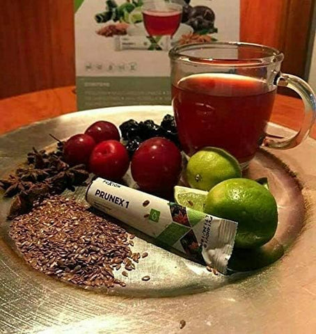 Kaxilu - Pacote de Produtos Usoway Healthcare, Itens Variados – Prunex 1 – Melhor para Limpeza do Cólon, Detox para Trânsito Intestinal Ótimo (28 Sticks, Prunex 1)