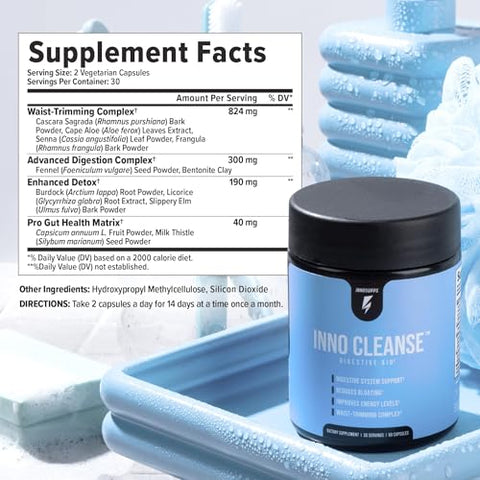 Generic - Inno-Cleanse – Redutor de Cintura | Fórmula Avançada | 100% Natural | Resultados Rápidos