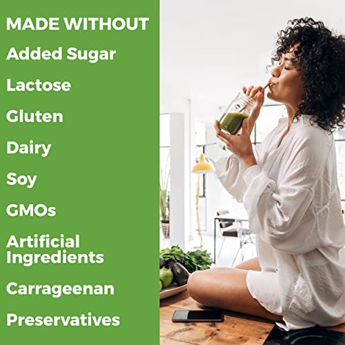 Proteína em Pó Vegana Orgânica, Sabor Baunilha – 21g Proteína à Base de Plantas, 6g Fibra Prebiótica para Saúde Intestinal, Sem Glúten, Sem Ingredientes Lácteos, Sem Adição de Açúcar - Orgain