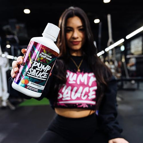 Pump Sauce - Pre-Workout Watermelon Marg – 32 oz (946 ml), Sem Cafeína, Espectro Completo Líquido, Sem Glúten, Vegano, Zero Açúcar