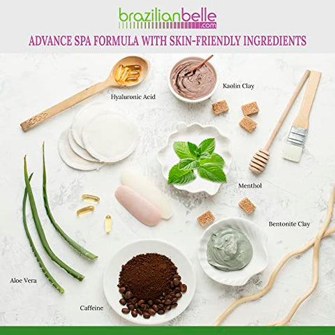 Brazilian Belle - Bikini Body – Envoltórios Corporais Firmadores para Barriga, Pele Firme e Combate à Celulite. Resultados Rápidos