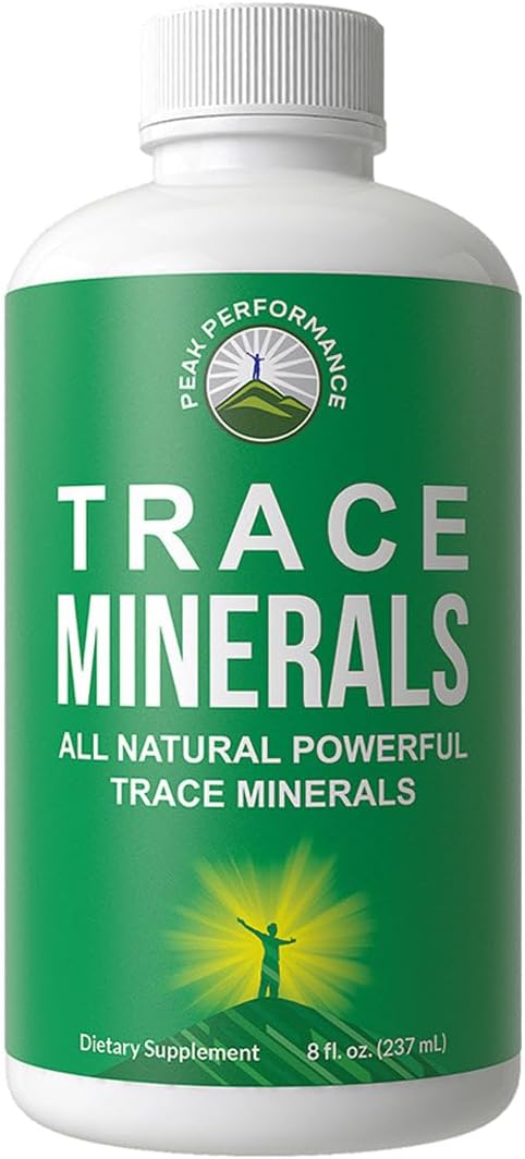 Peak Performance - Ultra High Purity Trace Minerals Liquid Drops for Water | Suplemento de Minerais Traços Líquidos de Alta Pureza para Água | Magnésio de Plantas Iônicas. Reposição de Minerais Naturais, Eletrólitos Ótimos