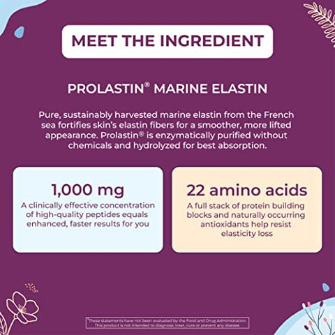 Pro-Elastin: Suplemento de Elastina 1000 mg, Reduz Sinais de Envelhecimento, Melhora a Saúde e Firmeza da Pele - Body Kitchen