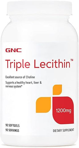 Triple Lecithin 1200 MG – 90 Softgels | 90 Porções | Marca GNC - GNC