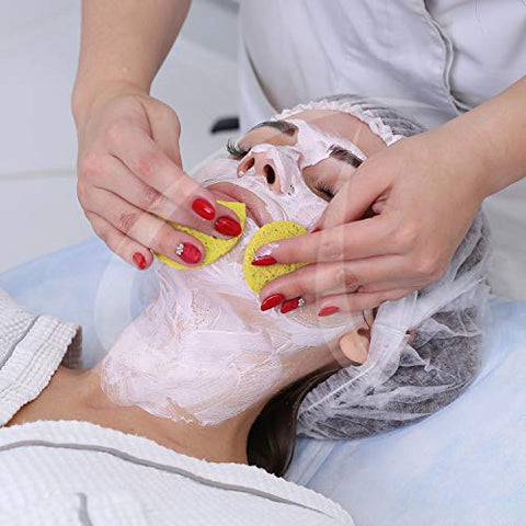 Esponjas Faciais APPEARUS Comprimidas de Celulose Natural – Feitas nos EUA – Esponjas de Spa para Limpeza Facial, Massagem, Esfoliação de Poros, Máscara, Remoção de Maquiagem (50 Unidades)