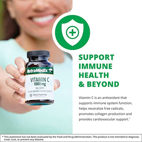Vitamina C 1000mg – Suporte Imunológico com Antioxidantes - NutraMedix