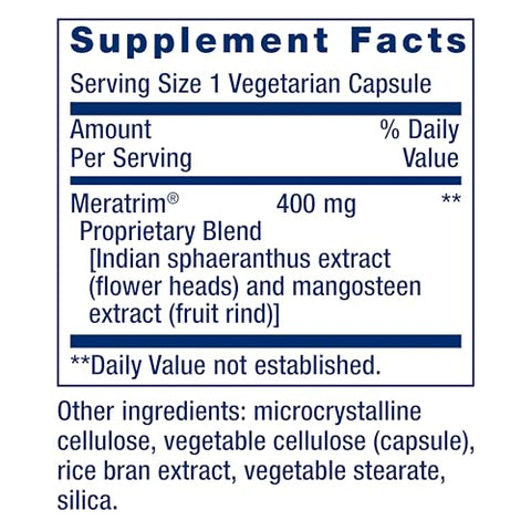 Waistline Control™: S. indicus, mangostão, Meratrim®, peso saudável, cintura, não transgênico, sem glúten, vegetariano, 60 cápsulas - Life Extension