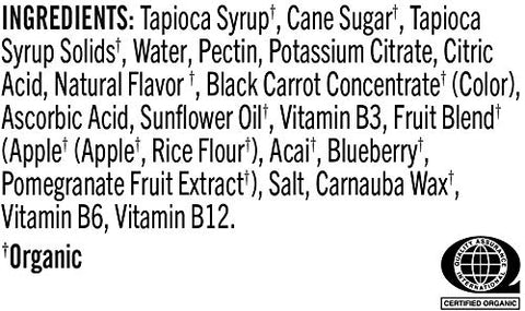 Probar - PROBAR – Bolt Orgânico Energy Chews, Morango, Não-OGM, Sem Glúten, Certificado Orgânico pelo USDA, Energia Saudável e Natural, Gomas de Combustível Rápido com Vitaminas B