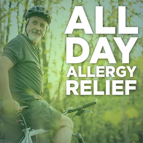 All Day Allergy, Cetirizine Hydrochloride 10 mg, 365 Comprimidos – Antialérgico - GoodSense