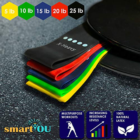 smartYOU Products - Conjunto de Equipamentos 80 Day Obsession – 21 Day Fix Contêineres de Controle de Porções Livres de BPA (7 Peças) Faixas de Resistência (5) Discos Deslizantes para o Core (2) Guia Planejador eBook de Receitas Fita