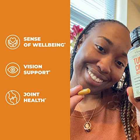 Vimerson Health - Suplemento de Açafrão-da-terra com Canela – Potencialize sua saúde com a marca Turmeric Saffron