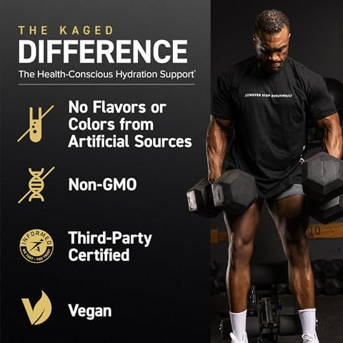 Electrolytes: Hidratação Elite em Pó Premium, Treino Intra e Pós, Limão e Lima, 30 Porções - Kaged