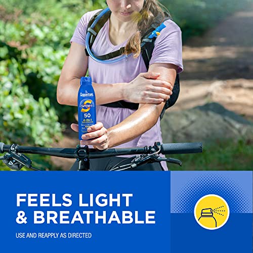 SPORT Protetor Solar Spray FPS 70, Resistente à Água, Amplo Espectro FPS 70, Pacote de Protetor Solar em Spray de 5,5 Oz, Pack com 3 Unidades - Coppertone